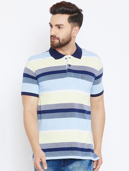 blue striped pocket t-shirt - 16001963 - Very Small Image - 1