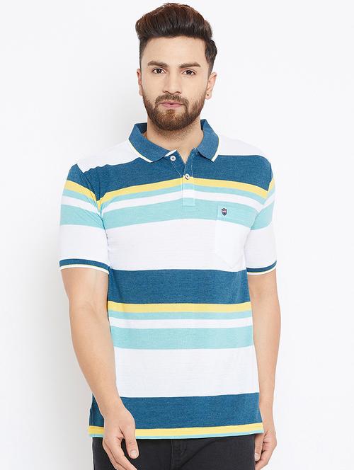 blue striped pocket tshirt - 16001974 - Very Small Image - 1