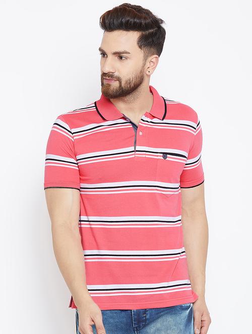 pink striped pocket t-shirt - 16002000 - Very Small Image - 1