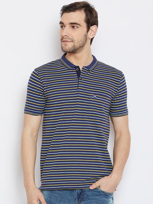 navy blue striped t-shirt - 16002036 - Very Small Image - 1