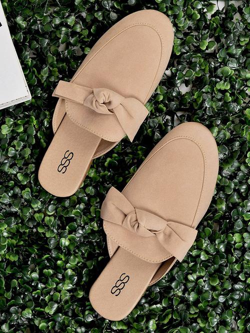 beige slip on mules - 16002106 - Very Small Image - 1
