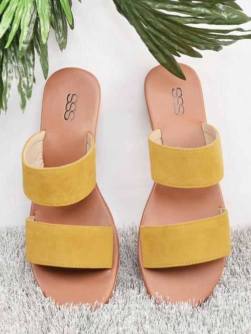 yellow slip on sandals - 16002150 - Very Small Image - 1