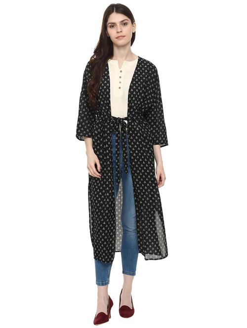 straight printed shrug - 16002299 - Very Small Image - 1