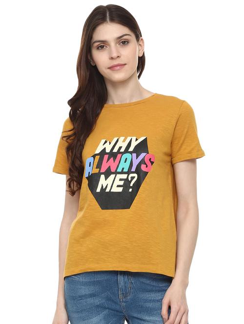 turn up sleeved graphic print tee - 16002314 - Very Small Image - 1
