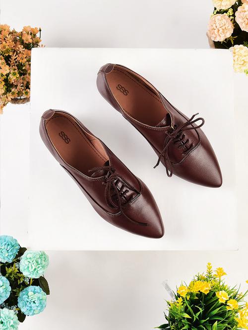 brown lace-up casual shoes - 16002554 - Very Small Image - 1
