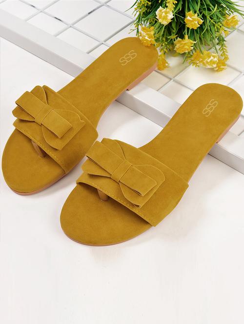 yellow slip on sandals - 16002583 - Very Small Image - 1