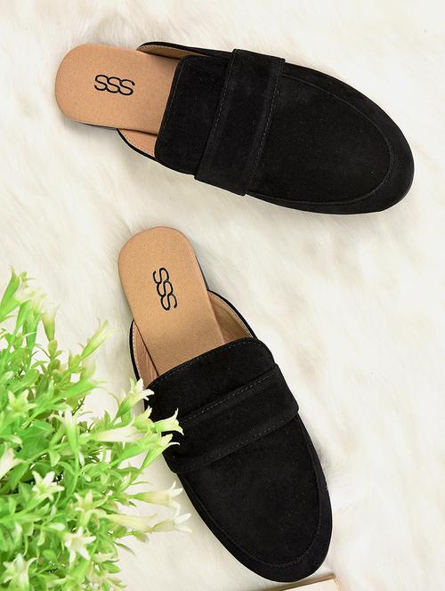 black slip on mules - 16002588 - Very Small Image - 1