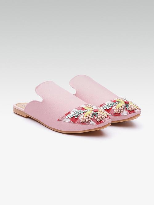 pink slip on mules - 16002705 - Very Small Image - 1