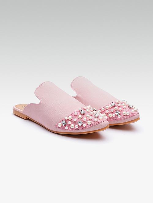 pink slip on mules - 16002707 - Very Small Image - 1