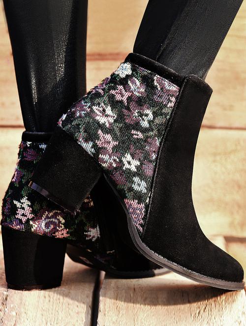 black ankle zipper boots - 16002722 - Very Small Image - 1