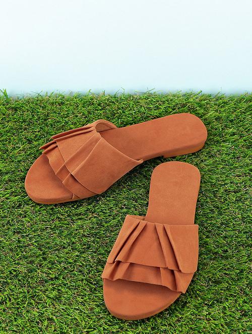 brown slip on sandals - 16003921 - Very Small Image - 1