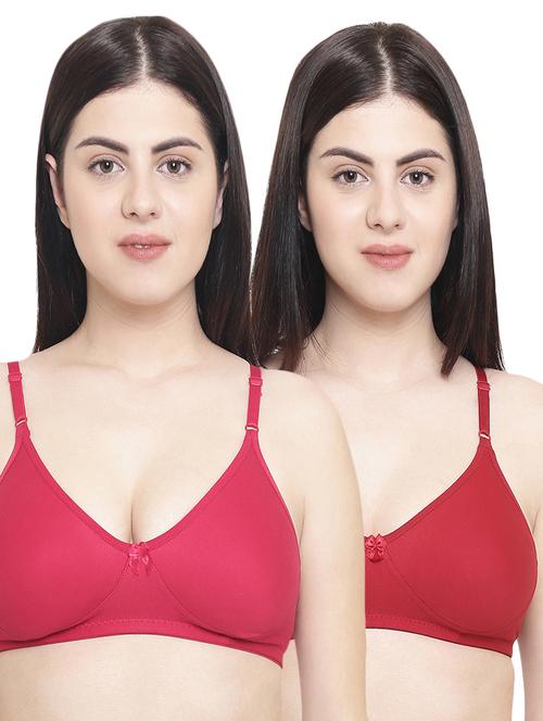 set of 2 bow patch bras - 16004183 - Very Small Image - 1