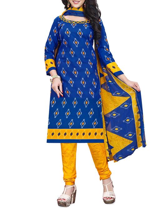straight printed unstitched suit - 16004235 - Very Small Image - 1