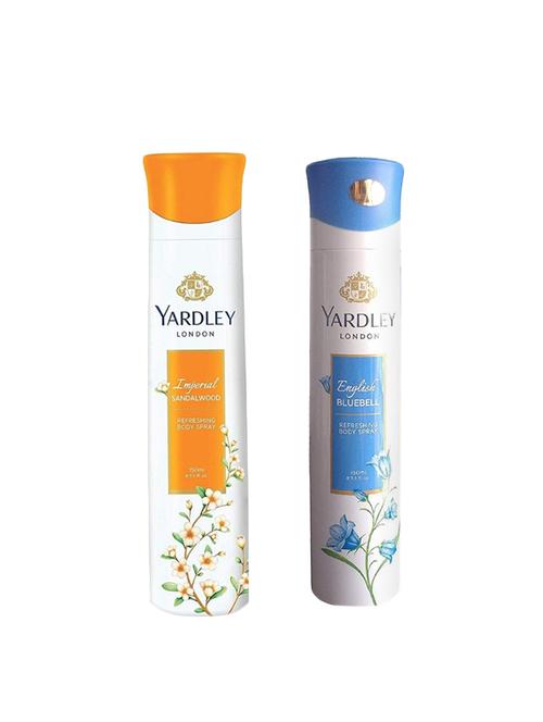 yardley london sandalwood and english bluebell deodorant for women (150-ml)pack of 2 - 16004542 - Very Small Image - 1