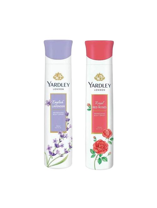 yardley london deodorant for women english lavender and red rose combo pack 2 (150 ml)? - 16004545 - Very Small Image - 1