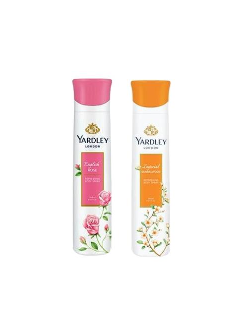 yardley london deodorant for women english rose and sandalwood combo pack 2 (150 ml)… - 16004558 - Very Small Image - 1
