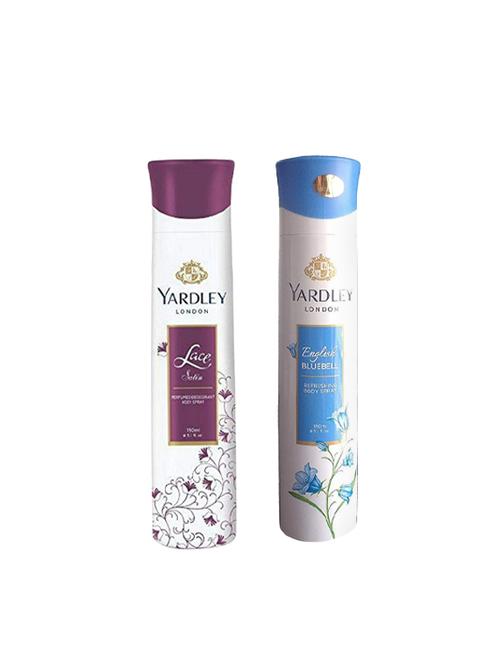 yardley london lace satin and english bluebell deodorant for women (150-ml)… - 16004563 - Very Small Image - 1