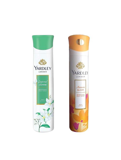 yardley london jasmine and autumn bloom deodorant for women pack of 2 - 16004564 - Very Small Image - 1
