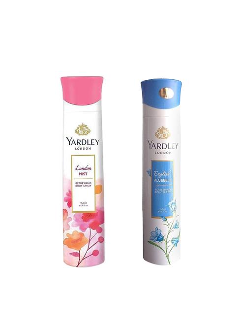 yardley london mist deodorant and english bluebell for women (150-ml) pack of 2 - 16004566 - Very Small Image - 1