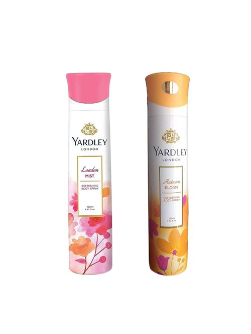 yardley london mist deodorant and autumn bloom for women (150-ml) pack of 2 - 16004575 - Very Small Image - 1