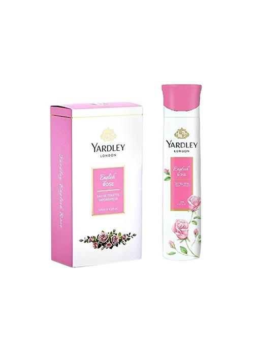 yardley london english rose perfume and english rose refreshing deo combo set - (for woman)…100ml perfume 150ml deo - 16004584 - Very Small Image - 1
