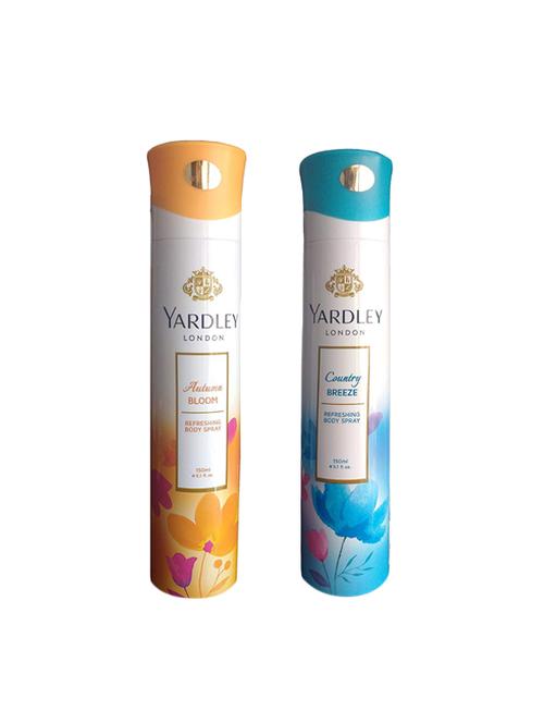 yardley country breeze and autumn bloom deodorants, combo of 2, 150ml. each - 16004589 - Very Small Image - 1