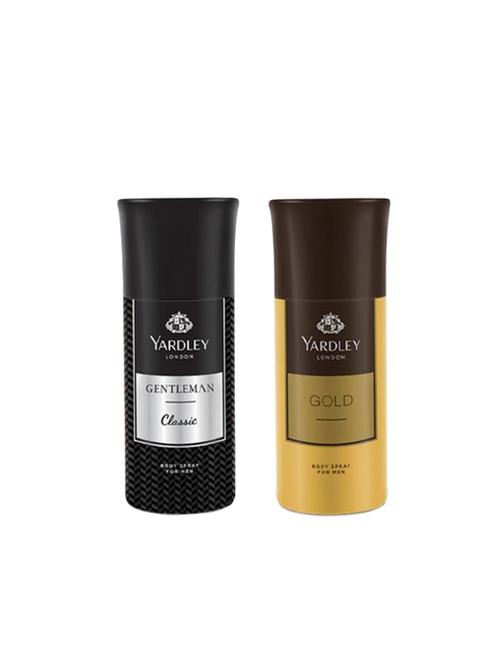 yardley london men's deodorant gentleman and gold (150ml) - combo of 2 - 16004595 - Very Small Image - 1