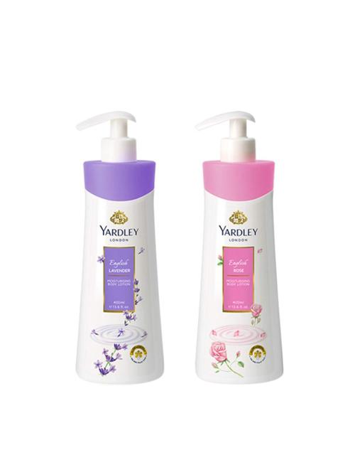 yardley london - english rose + english lavender hand & body lotion for women, pack of 2 - 16004604 - Very Small Image - 1
