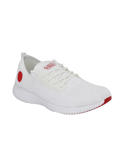 white mesh lace up sport shoes - 16004626 - Very Small Image - 1