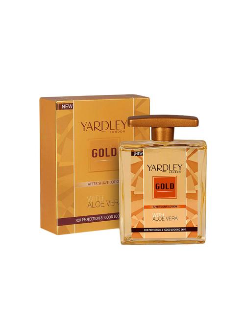 yardley gold after shave lotion with aloe vera, 100ml - 16004653 - Very Small Image - 1
