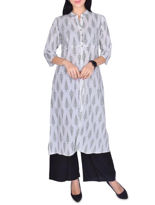 a-line block print palazzo set - 16005480 - Very Small Image - 1
