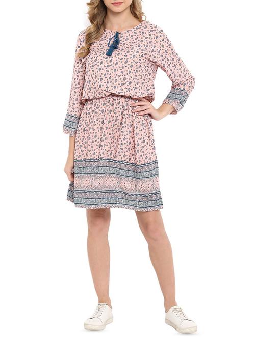 tie up paisley blouson dress - 16006080 - Very Small Image - 1