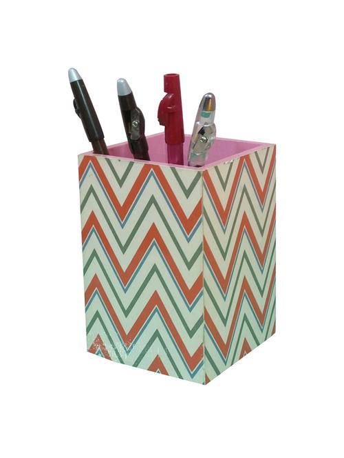 decoupage mdf wood pen stand - 16006157 - Very Small Image - 1