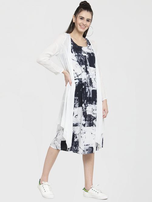 tied and dyed a-line dress - 16006187 - Very Small Image - 1
