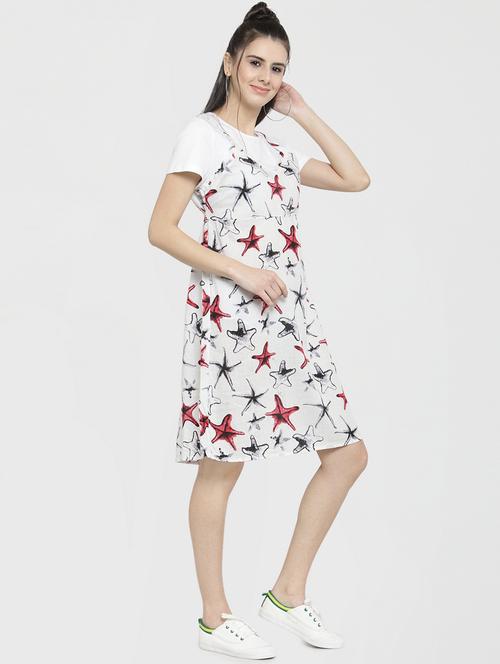 quirky print pinafore dress - 16006189 - Very Small Image - 1