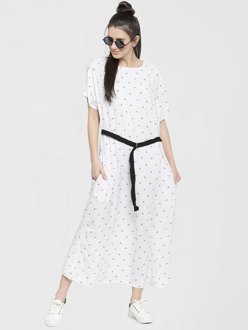 ditsy floral tie front dress - 16006193 - Very Small Image - 1