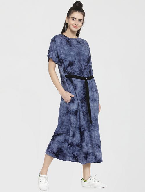 tied and dyed maxi dress - 16006200 - Very Small Image - 1