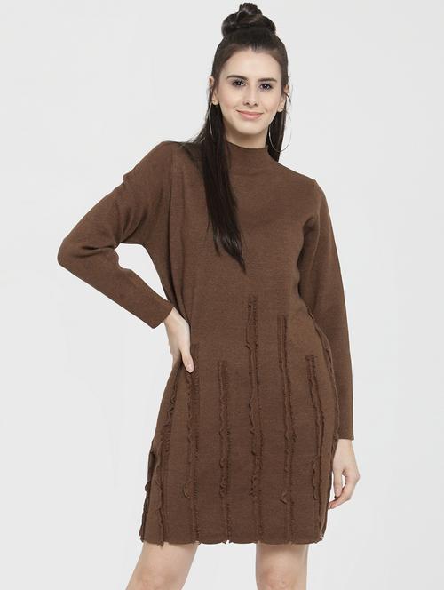 turtle neck shift dress - 16006212 - Very Small Image - 1