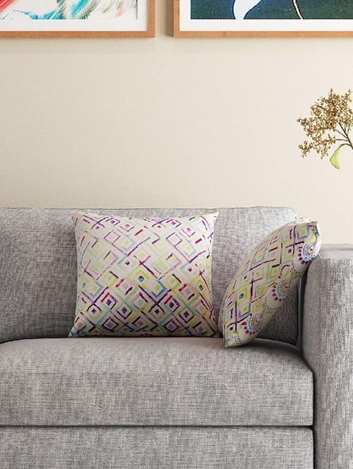 set of 2 16" x 16" square cushion covers - 16007229 - Very Small Image - 1