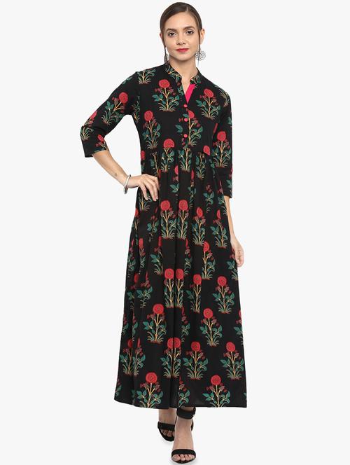flared printed kurta - 16007466 - Very Small Image - 1