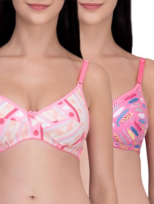 set of 2 bow patch bras - 16007526 - Very Small Image - 1