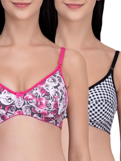 set of 2 bow patch bras - 16007528 - Very Small Image - 1
