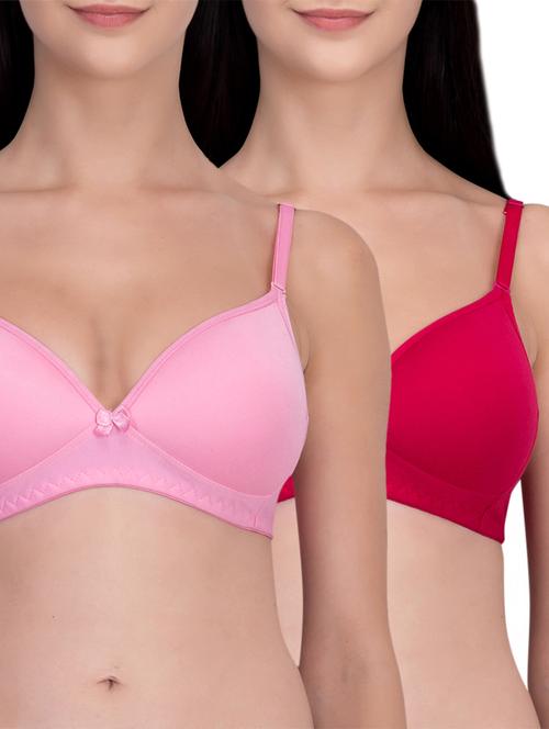 set of 2 bow patch bras - 16007531 - Very Small Image - 1