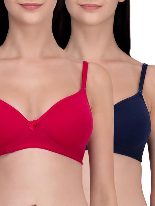 set of 2 bow patch bras - 16007537 - Very Small Image - 1