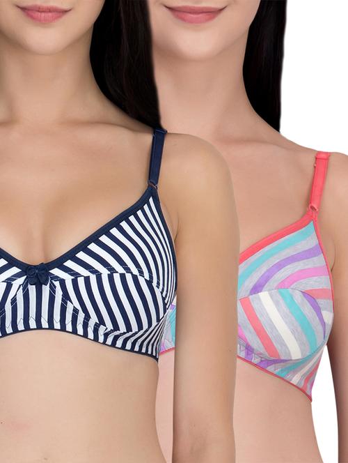 set of 2 bow patch bras - 16007548 - Very Small Image - 1