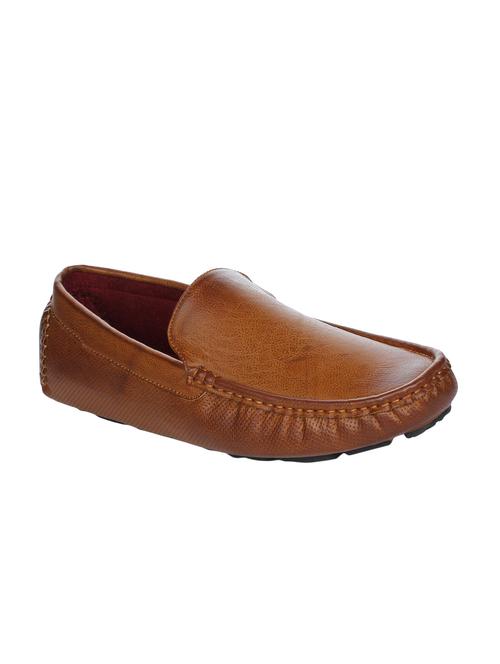 tan leather office wear loafers - 16007866 - Very Small Image - 1