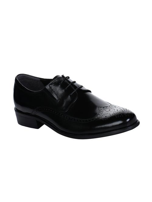 black leather lace-up derbys - 16007920 - Very Small Image - 1