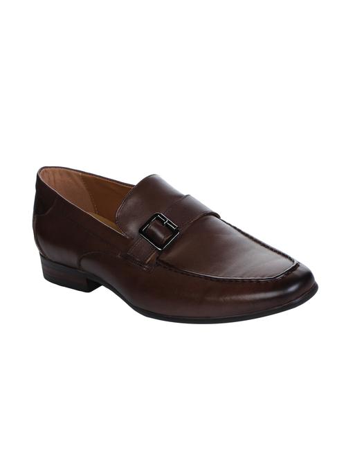 tan leather monk strap - 16007962 - Very Small Image - 1