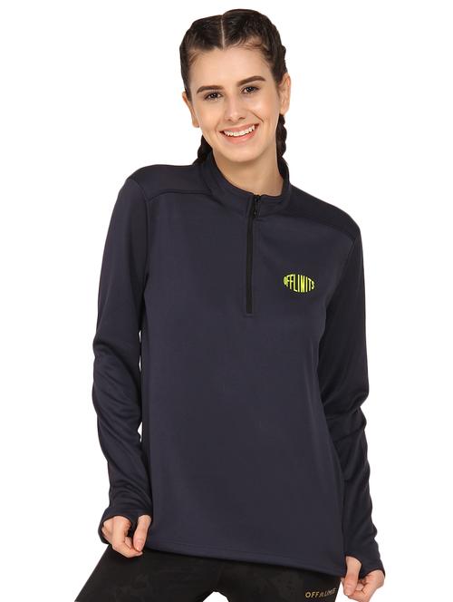 thumbhole sleeved zip up sweatshirt - 16008448 - Very Small Image - 1