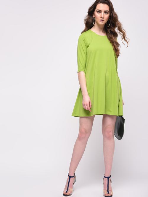 lime green a-line dress - 16008988 - Very Small Image - 1